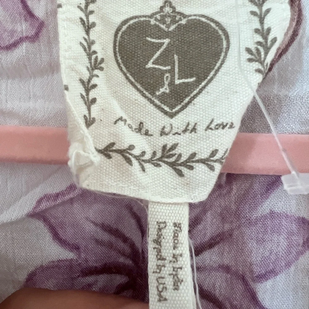 Floral Tie-Front Top / Short beachwear Set Size Large - Picture 4 of 8